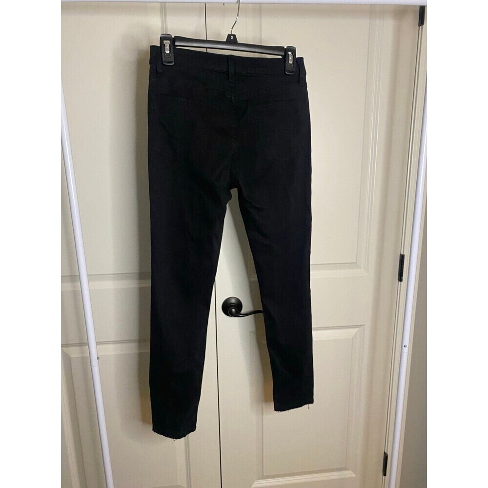 Hudson Barbara super skinny black distressed jeans - Picture 2 of 9